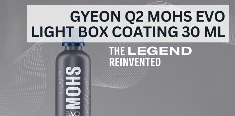 GYEON Q² MOHS EVO Light Box Coating 30 ml – Ultimativer Lackschutz für dein Fahrzeug - GYEON Q² MOHS EVO Light Box Coating 30 ml – Premium Keramikbeschichtung für maximalen Lackschutz