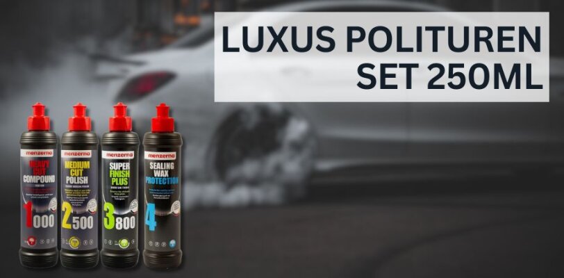 Menzerna Standard und Luxus Polituren Set 250 ml – Perfekte Lackpflege für dein Fahrzeug - Menzerna Standard und Luxus Polituren Set 250 ml – Umfassende Lackpflege für dein Auto