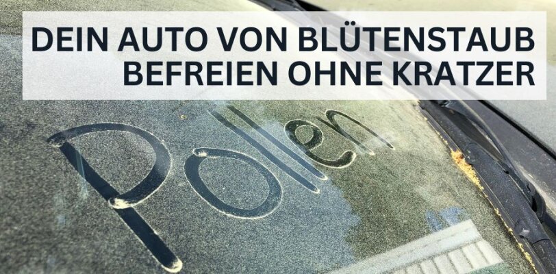 So befreist du dein Auto von Blütenstaub ohne Kratzer - Blütenstaub richtig entfernen – so bleibt dein Auto kratzerfrei