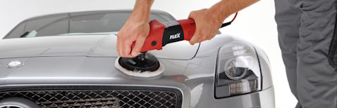 Rotationspoliermaschine Flex PE 14-3 125 inklusive Menzerna Polituren und 125 mm Stützteller – Komplettlösung für effektive Auto Politur und Detailarbeiten