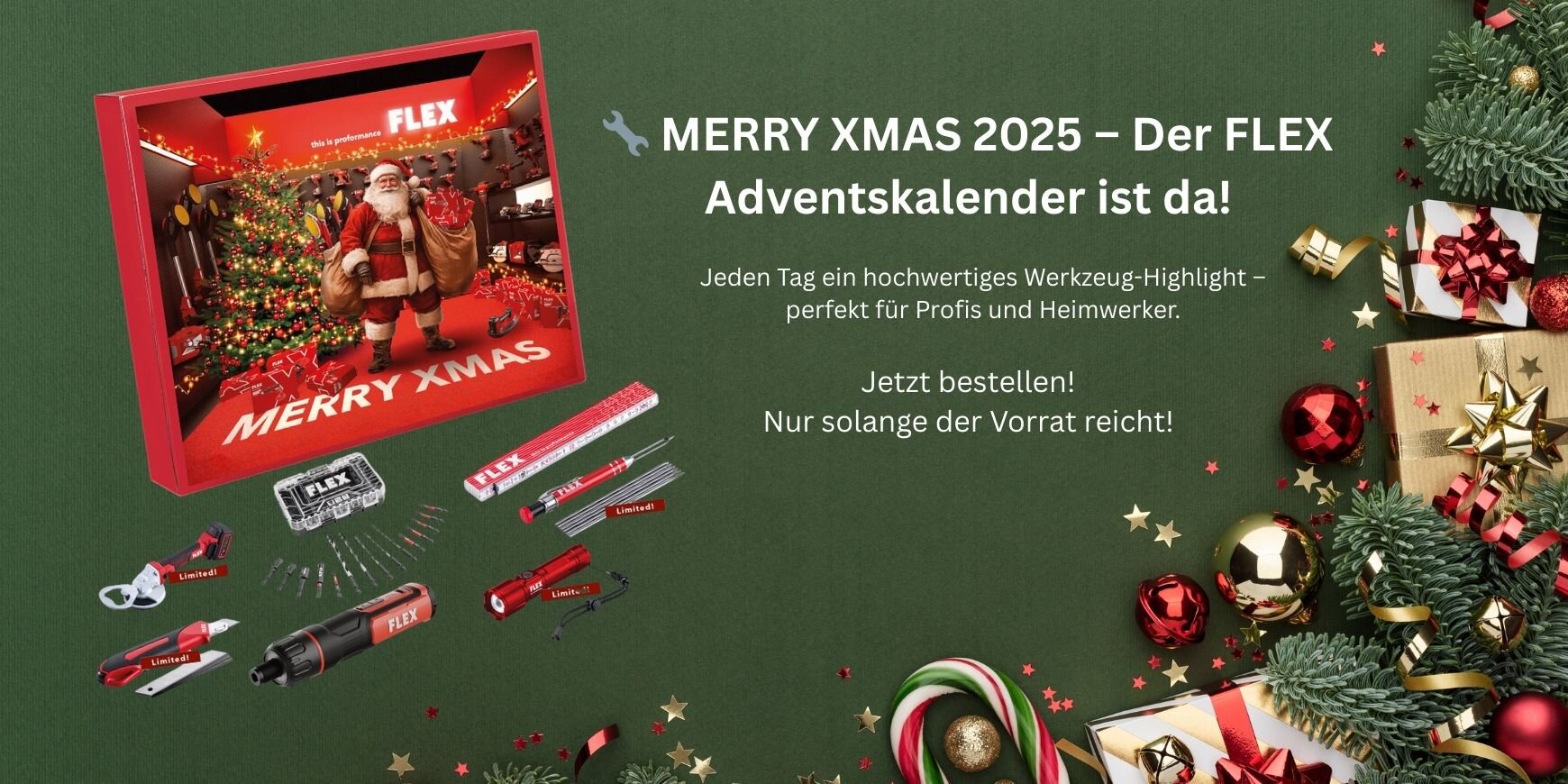Flex Adventskalender MERRY XMAS 2025