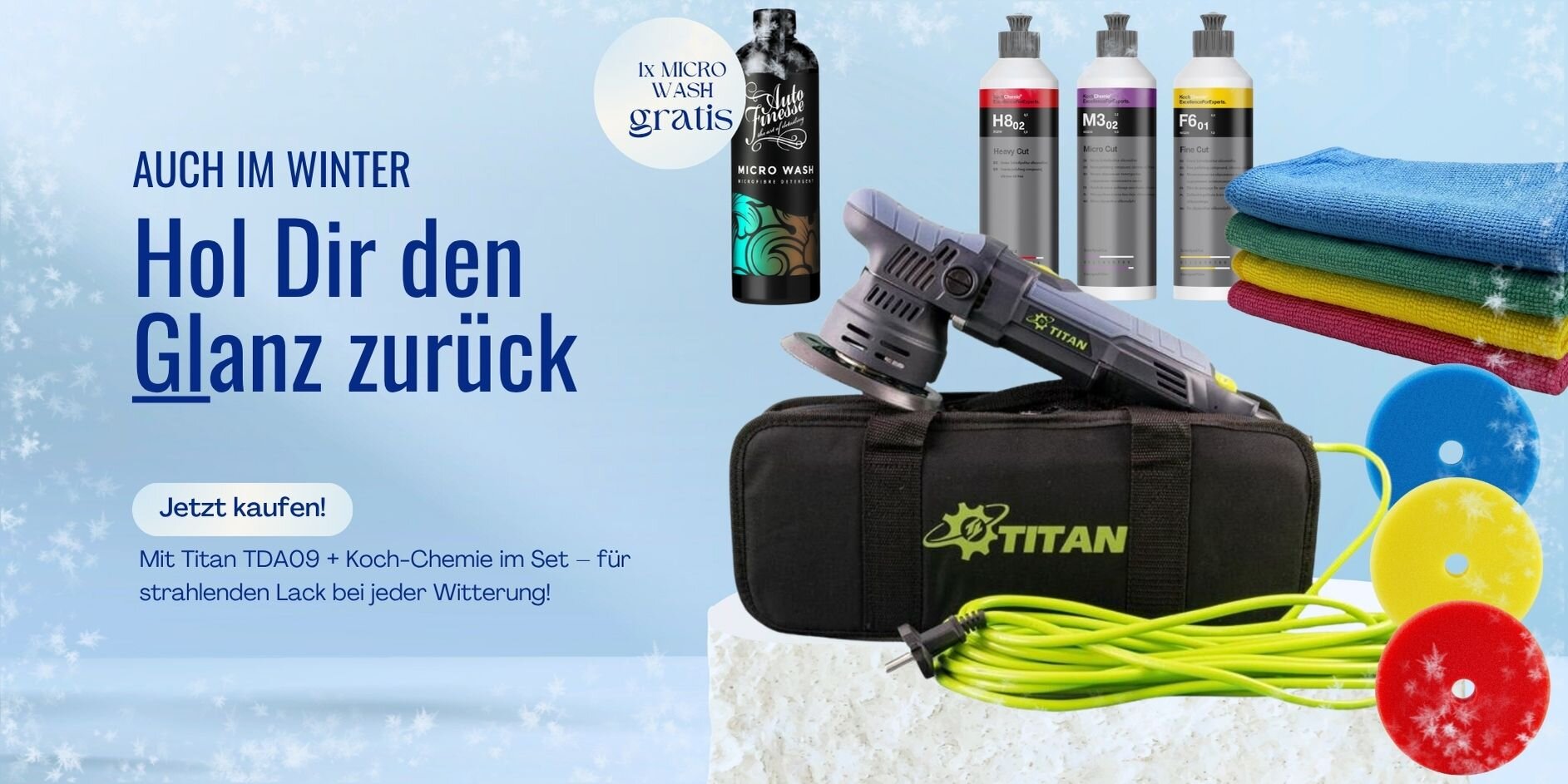 Titan TDA09 + Koch-Chemie – Dein Winter-Set für makellosen Glanz