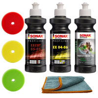 Sonax Auto Politur Set STD + 125mm Polierpads f&uuml;r...