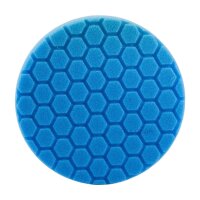 Premium Polierpad Hexagon  blau polieren 2 Ø125/135mm