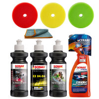 Sonax Auto Politur Set Ultimate Cut  + 125mm Polierpads...