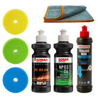 Sonax Auto Politur Set +125mm Polierpads für...