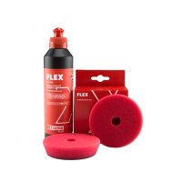 FLEX Polierset PP-C 250ml + 2 St&uuml;ck 75mm Polierpads