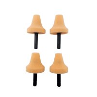 MINI Polierkegel - orange 35mm, 4er-Pack Medium Cut -...