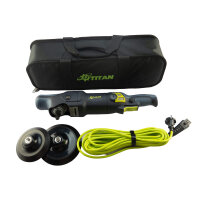 Titan PRP14-1 125 C Rotationspoliermaschine – 1200 W, Ø 125 & 150 mm, mit abnehmbarem Kabel