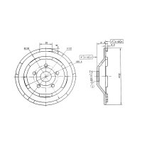 Titan Absaughaube USSM111-5 + Diamantschleiftopf 125 mm