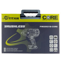 TITAN Akku Schlagschrauber PIW20021B-CORE Set 2000 Nm | 2× 5 Ah + Ladegerät