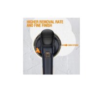 MAXXT MDMS500 mit 5 mm Schleifhub für hohe Abtragsleistung und gleichzeitig feine Oberflächenqualität.