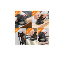 MAXXT MDMS800 Bauteilübersicht: Gummierter Griff, Ein-/Aus-Schalter, LED-Betriebsanzeige, 6-Stufen-Drehzahlrad, abnehmbarer Zusatzhandgriff und 28 mm Staubabsaugungsanschluss