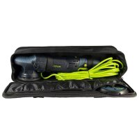 Titan TDA21 v3 Exzenter Poliermaschine mit Politur und  Dual Action PP-Pads
