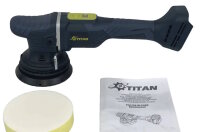 Titan TDA1521B Akku Exzenterpoliermaschine 15mm Hub Brushless Ø125mm